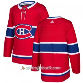 Män Ishockey Montreal Canadiens Tröja Blank Adidas 2017-2018 Röd Authentic